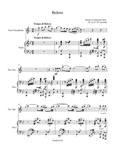 Bolero (arr. Nick Lacanski)