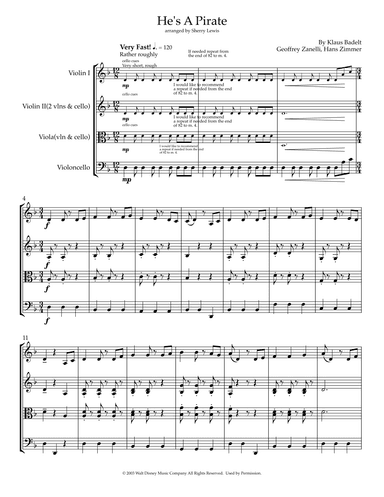 He's A Pirate (arr. Sherry Lewis)