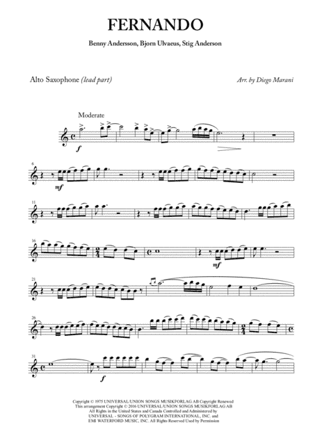 Fernando (arr. Diego Marani)