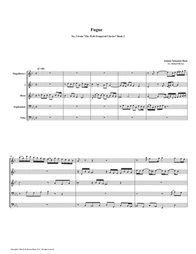 Fugue 02 from Well-Tempered Clavier, Book 2 (Conical Brass Quintet) (arr. Richard Byrnes)
