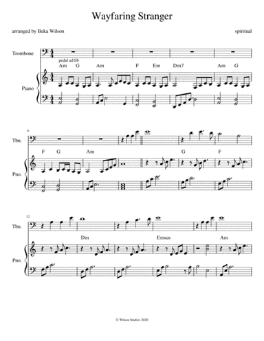Wayfaring Stranger (arr. Beka Wilson)