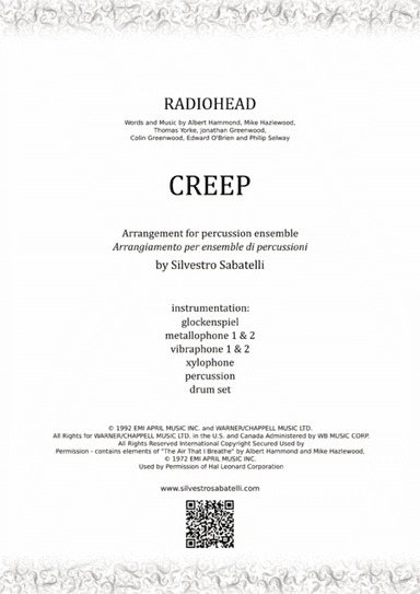 Creep (arr. Silvestro Sabatelli)