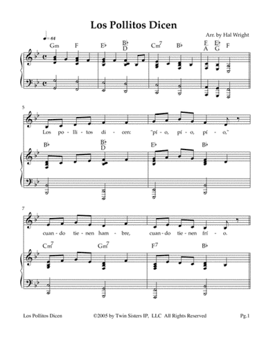 Los Pollitos Dicen (arr. Hal Wright)