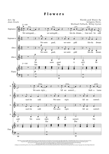 Flowers (arr. Jean Szulc)