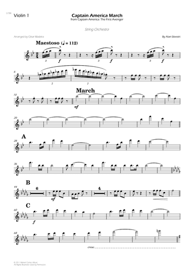 Captain America March (arr. César Madeira)