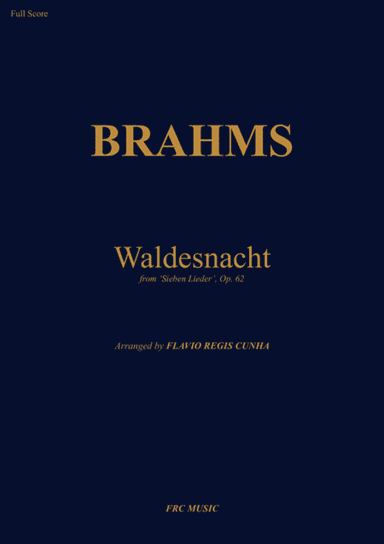 Waldesnacht (from Sieben Lieder Op.62) for String Orchestra (arr. Flávio Régis Cunha)