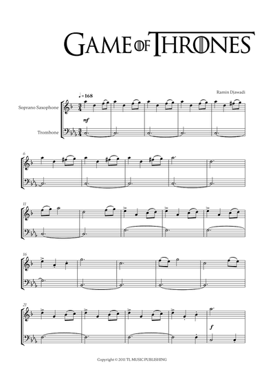 Game Of Thrones (arr. Cadenza Editions)