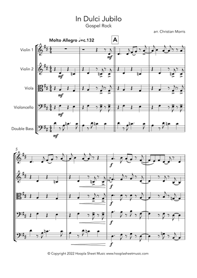 In Dulci Jubilo, Gospel Rock (arr. Christian Morris)