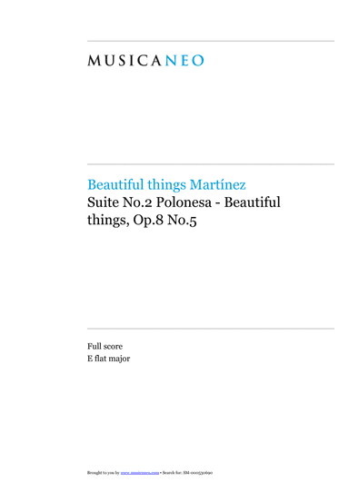 Suite No.2 Polonesa-Beautiful things Op.8 No.5