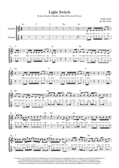 Light Switch (arr. Arr. Neda)