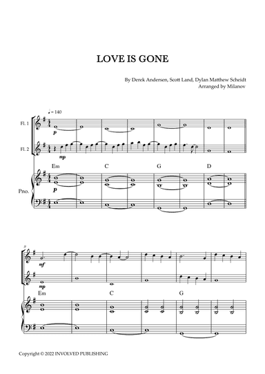 Love Is Gone (arr. Milanov)