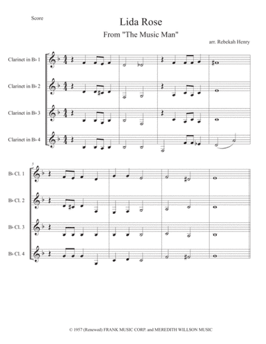 Lida Rose (arr. Rebekah Henry)
