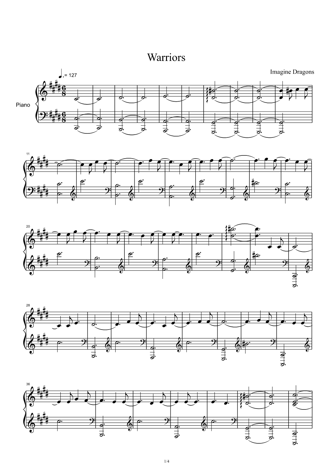 Warriors (arr. Imagine Dragons)