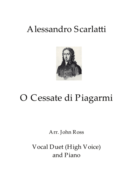 O Cessate di Piagarmi (Vocal duet) (arr. John Ross)