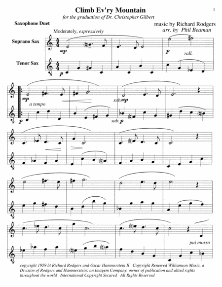 Climb Ev'ry Mountain (arr. Phil Beaman)