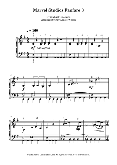 Marvel Studios Fanfare 3 (arr. Ray Louise Wilson)