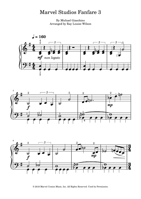 Marvel Studios Fanfare 3 (arr. Ray Louise Wilson)