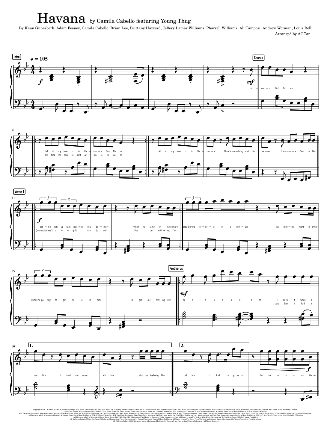 Havana (arr. AJ Tan)