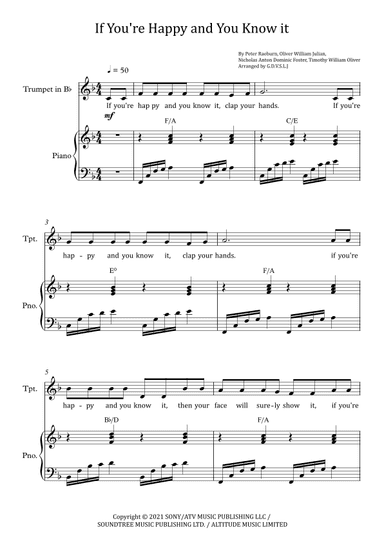 If You're Happy And You Know It (arr. G.D.V.S.L.J)
