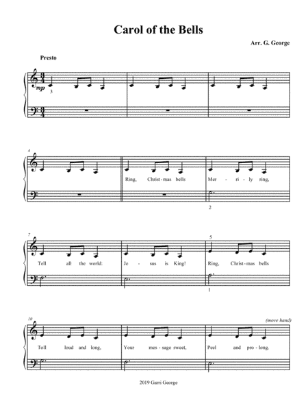 Carol of the Bells (arr. Garri George)