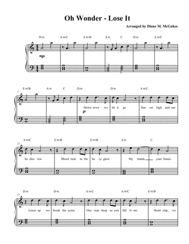 Lose It (arr. Diane M. McGahee)