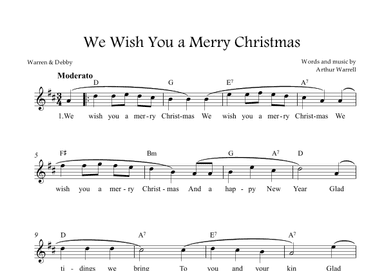 We Wish You a Merry Christmas (arr. Warren & Debby)