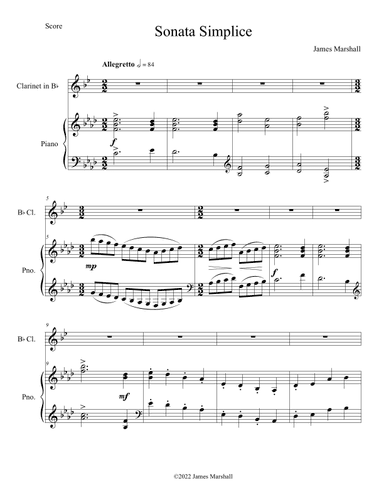 Sonata Simplice