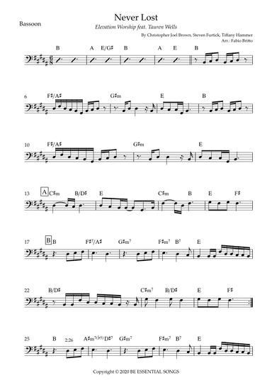 Never Lost (arr. Fabio Britto)