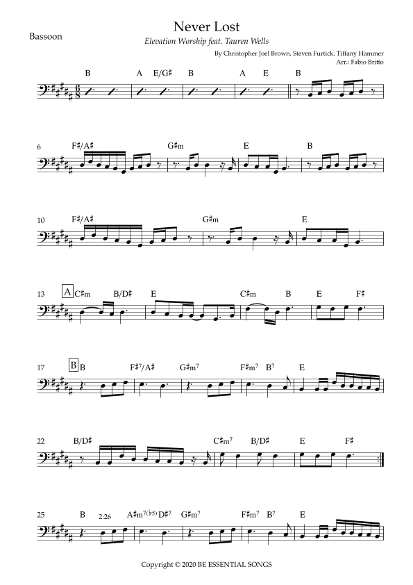 Never Lost (arr. Fabio Britto)