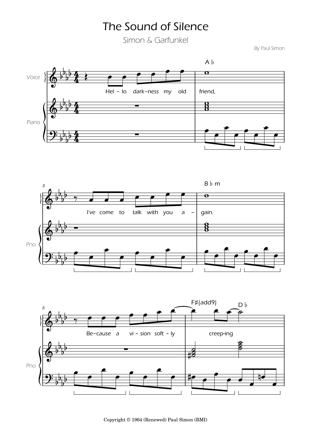The Sound Of Silence (arr. Ygor Nunes)