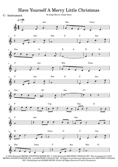 Have Yourself A Merry Little Christmas (arr. Fabio Eduardo de Oliveira)