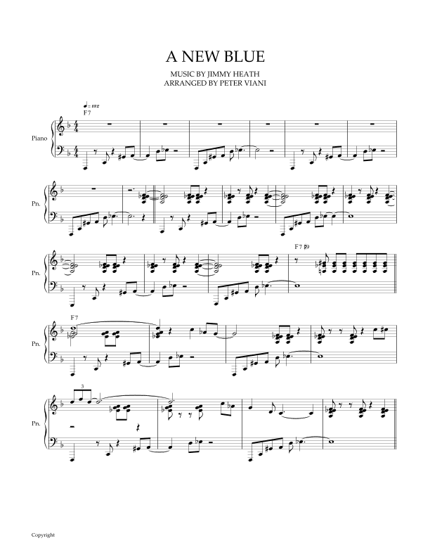New Blue (arr. Peter Viani)