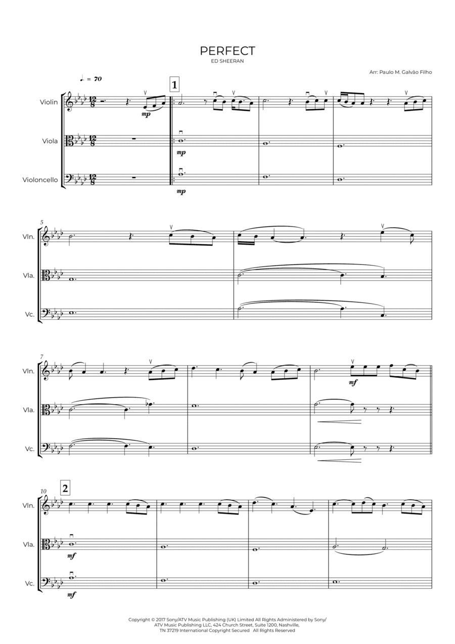 Perfect (arr. Paulo Galvão Filho)