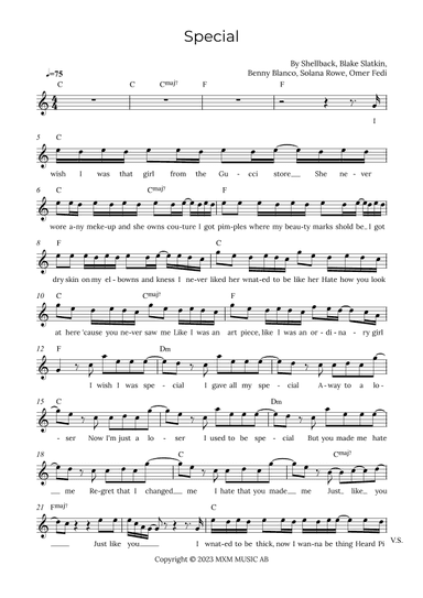 Special (arr. Alex Nunes Rodrigues)