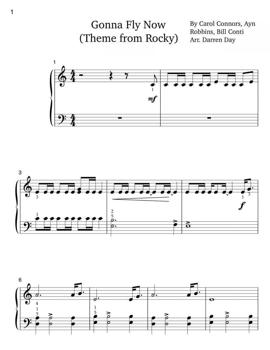 Gonna Fly Now (arr. Darren Day)