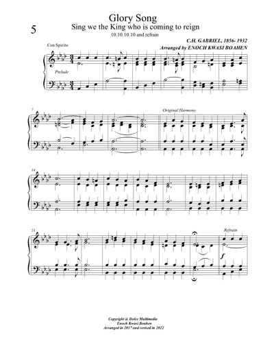 Glory song (arr. Enoch Kwasi Boahen)