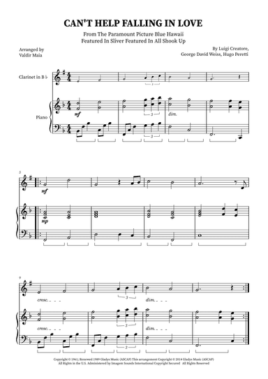 Can't Help Falling In Love (arr. Valdir Maia)