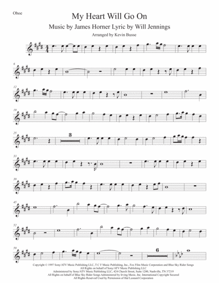 My Heart Will Go On (Love Theme from Titanic) (arr. Kevin Busse)