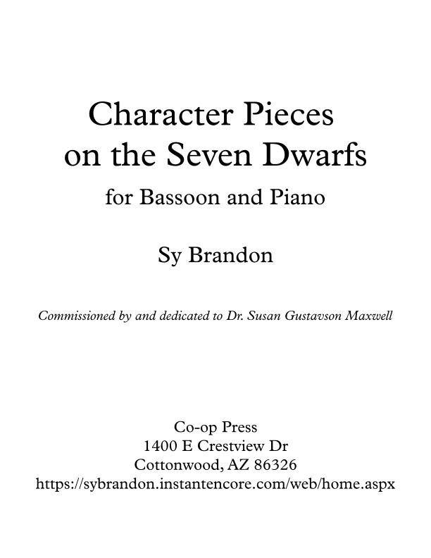 Character Pieces On The Seven Dwarfs