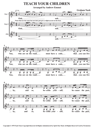 Teach Your Children (arr. Andrew Emmet)