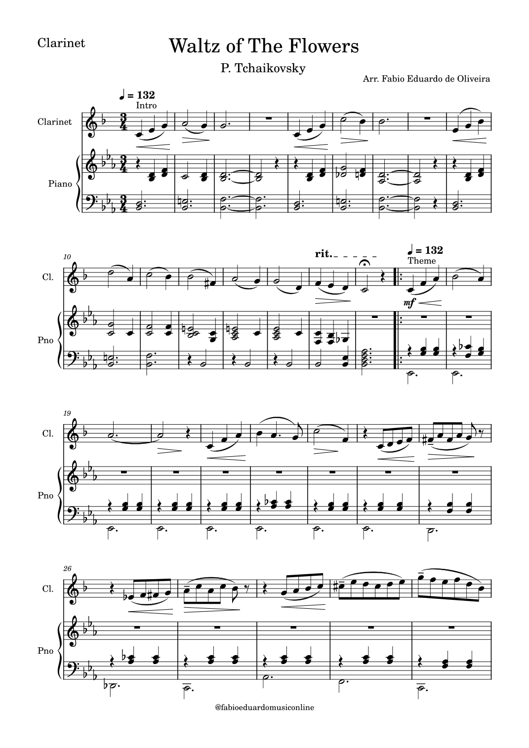 Waltz Of The Flowers (Tchaikovsky) (arr. Fabio Eduardo de Oliveira)