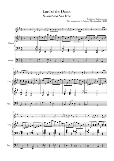 Lord of the Dance - Descant and last Verse