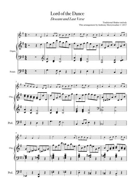 Lord of the Dance - Descant and last Verse