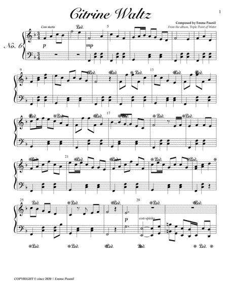 Citrine Waltz (Piano Solo)