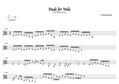 Etude for Viola