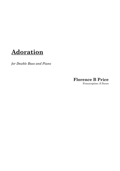 Adoration (arr. Steven Nunes)