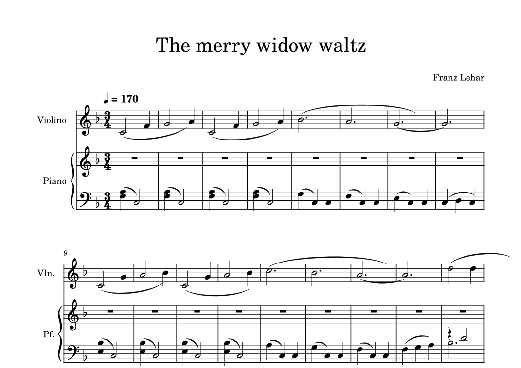 The Merry Widow Waltz (arr. Gianluca Giovannetti)