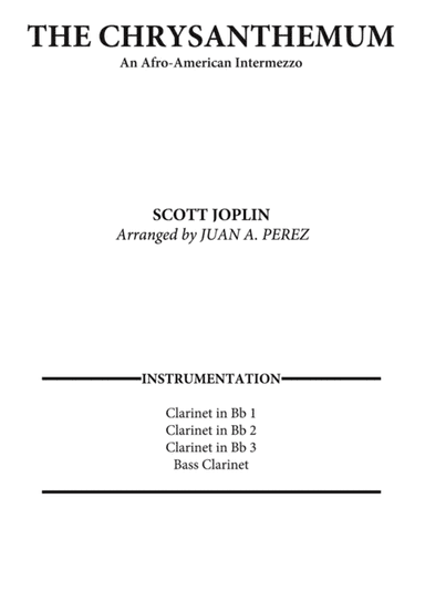 The Chrysanthemum (arr. Juan A. Perez)