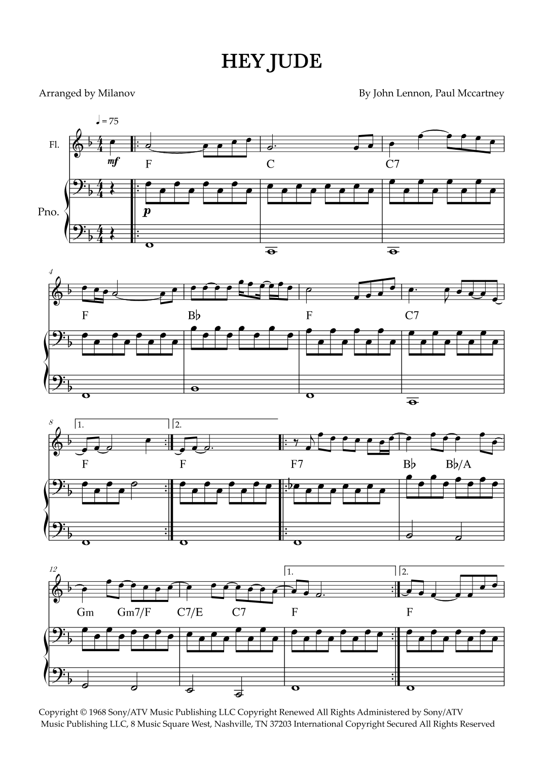 Hey Jude (arr. Milanov)