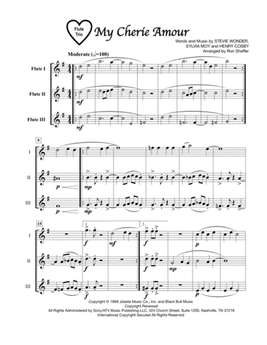 My Cherie Amour (arr. Ron Sheffer)